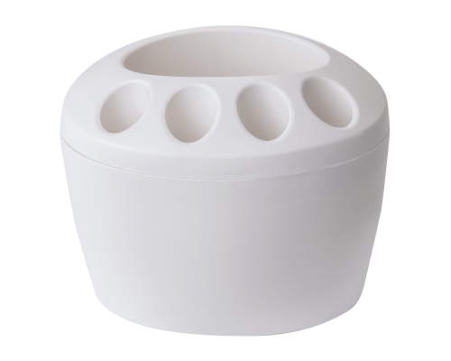 Toothbrush holder (white rose)