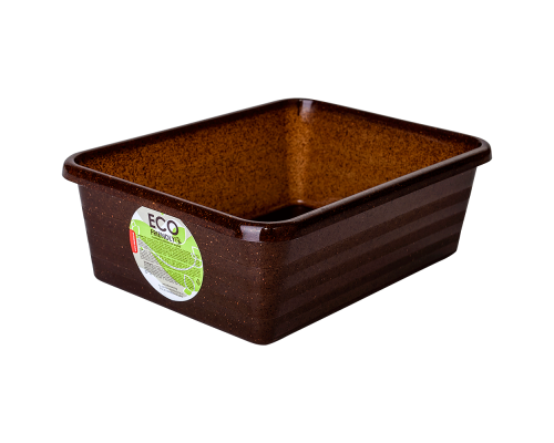 Universal tray 135x106x60mm ECO WOOD (brown)