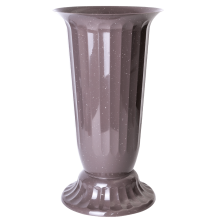 Flowerpot "Flora" with tray 38cm (cappuccino concrete)