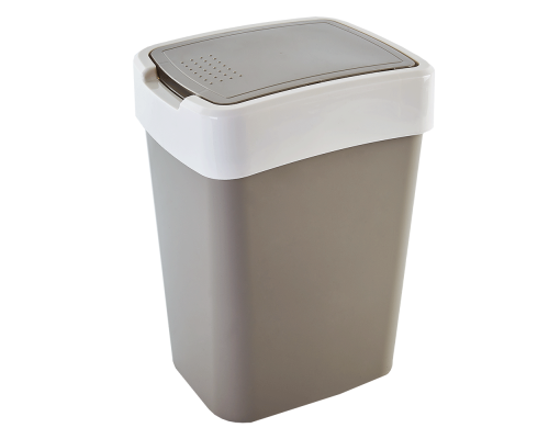 Garbage bin Euro 10L (cocoa / white rose)