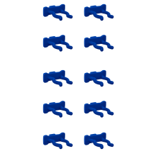 Кліпса 12*30*35мм. (10шт.) (синій)