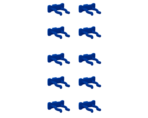 Кліпса 12*30*35мм. (10шт.) (синій)