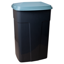 Garbage bin 90L (dark gray / gray blue)