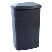 Garbage bin 90L (dark gray / dark gray)