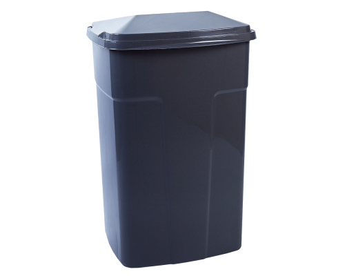 Garbage bin 90L (dark gray / dark gray)