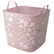 Basket "Practic" with decor (Fleur: freesia)