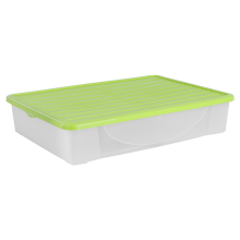 Storage box with lid 45L (olive)