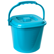 Pail "Smart" with lid 6L (turquoise)