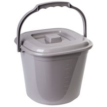 Pail "Smart" with lid 6L (cocoa)