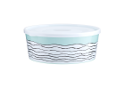 Salad bowl with a lid with decor (3)