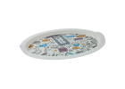 Tray oval with decor (0)