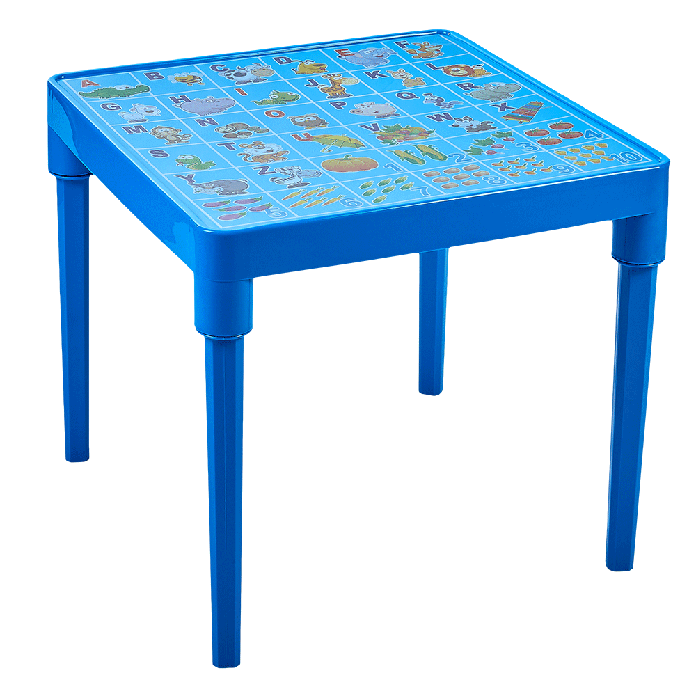 Children's table "ABC English" (blue)