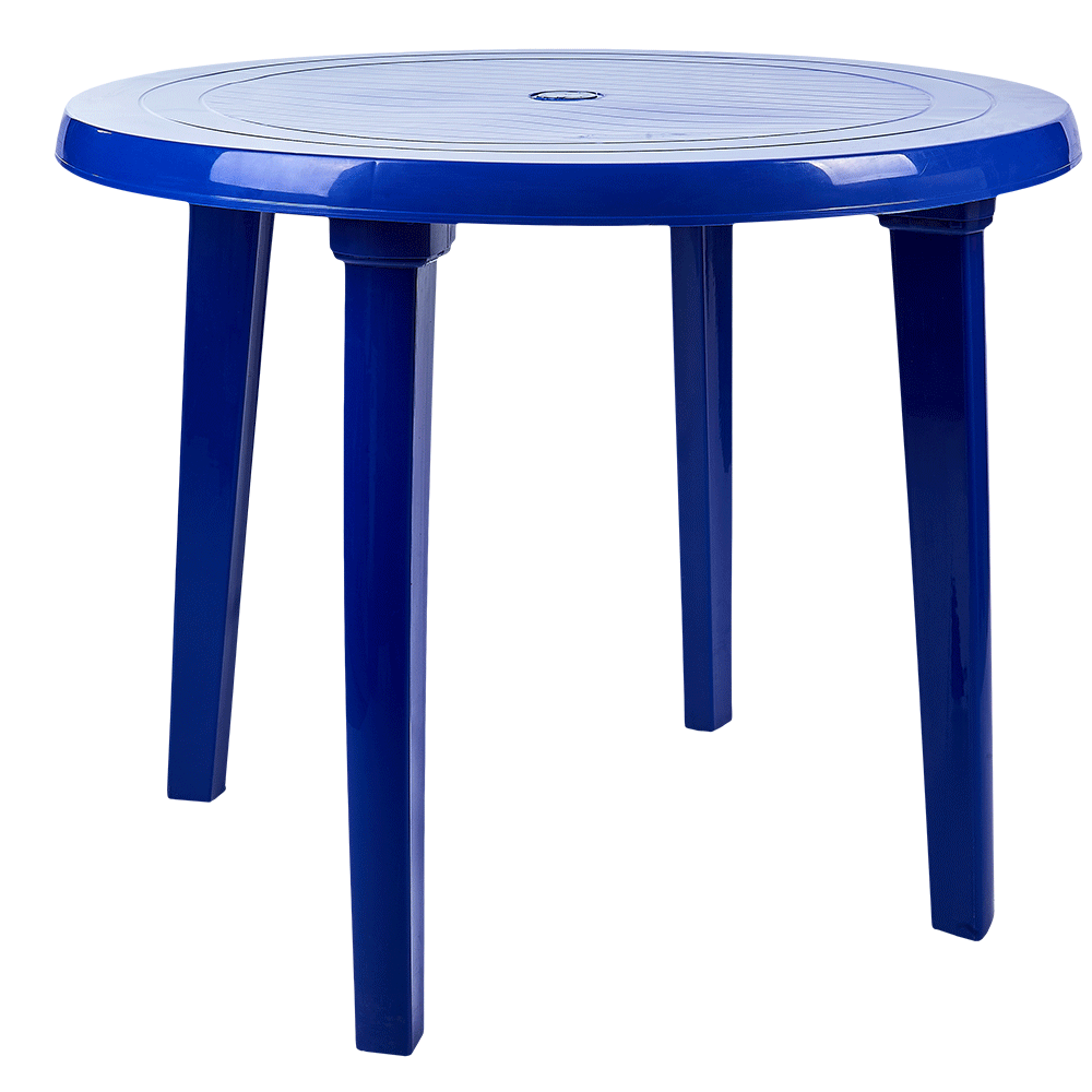 Round table (dark blue)
